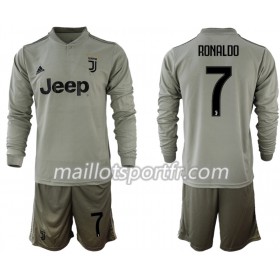 Maillot de Foot Juventus RONALDO 7 Enfant Exterieur 2018/19 ML